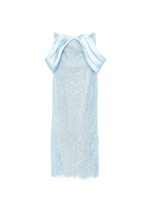 Saiid Kobeisy midi guipure dress - Blue