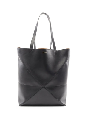 Loewe Pre-Owned 2010-2025 Large Calfskin Puzzle Fold tote bag - Black