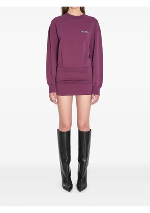 The Attico crew-neck mini dress - Purple