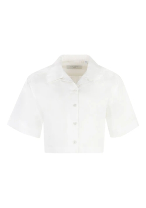 Equipment short-sleeve cropped shirt - White