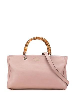 Gucci Pre-Owned 2016-2025 Medium Calfskin Bamboo Shopper satchel - Pink