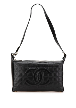 CHANEL Pre-Owned 2000-2002 CC Choco Bar Lambskin shoulder bag - Black