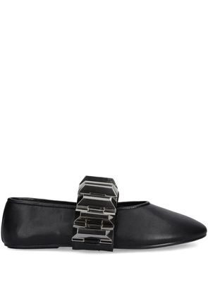 Jeffrey Campbell round-toe ballet flats - Black