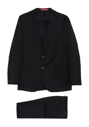 Bagnoli Sartoria Napoli notched-lapel single-breasted suit - Black