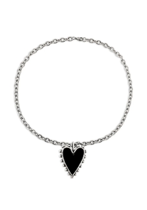 Poison Drop Lab heart-pendant chain necklace - Silver