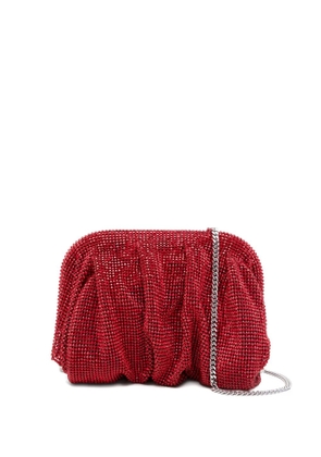 Benedetta Bruzziches crystal-embellished clutch bag - Red