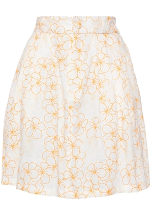 Bambah Daisy mini skirt - White
