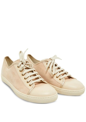 Tod's leather suede lace-up shoes - Neutrals