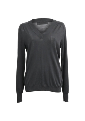 Jil Sander Pre-Owned V-neck wool sweater - Black