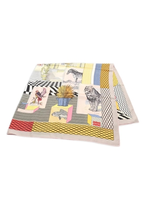 Hermès Pre-Owned 2010s Grand Theatre Nouveau printed scarf - Neutrals