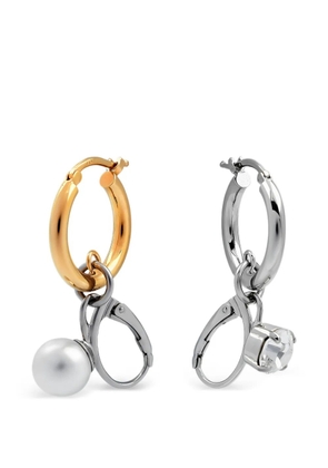 MM6 Maison Margiela asymmetric drop earrings - Gold