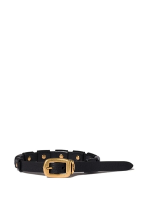Miu Miu buckled leather bracelet - Black