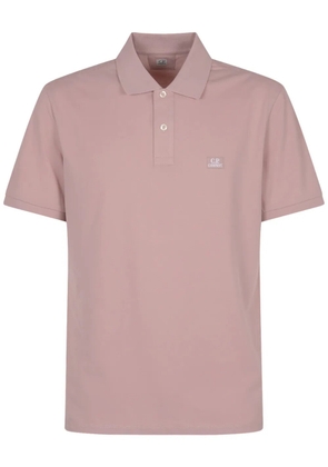 C.P. Company logo-patch polo shirt - Pink