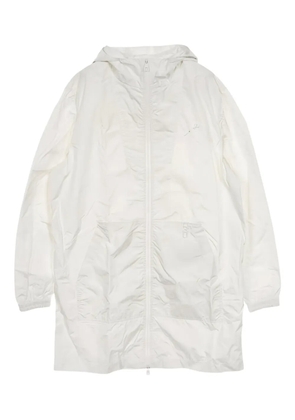 Louis Vuitton Pre-Owned 2010s staples edition hooded windbreaker coat - White