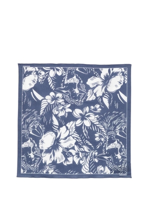 DSQUARED2 floral-print scarf - Blue