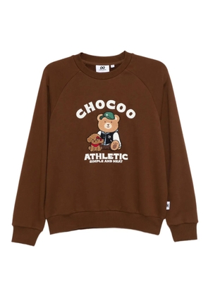 CHOCOOLATE logo-embroidered sweatshirt - Brown