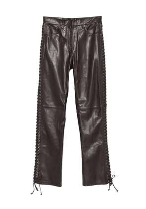 ROTATE BIRGER CHRISTENSEN eyelet-detail trousers - Brown