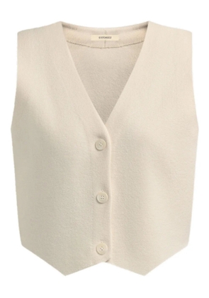 12 STOREEZ V-neck knitted vest - Neutrals