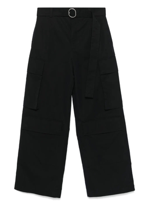 Jil Sander wide-leg cargo pants - Black