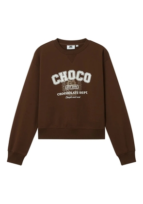 CHOCOOLATE logo-print sweatshirt - Brown