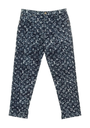 Louis Vuitton Pre-Owned 10s monogram-pattern jeans - Blue