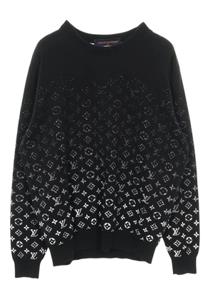 Louis Vuitton Pre-Owned 2010's monogram gradient knit sweater - Black