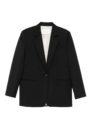 Tela single-breasted notched-lapel blazer - Black
