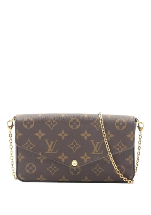 Louis Vuitton Pre-Owned 2017 Felicie chain wallet - Brown