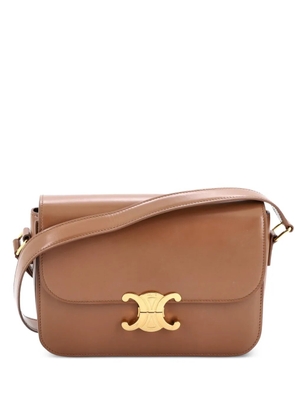 Celine Pre-Owned Triomphe Shoulder Bag Smooth Calfskin Large crossbody bag - Brown