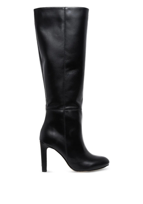 GINISSIMA 95mm leather boots - Black