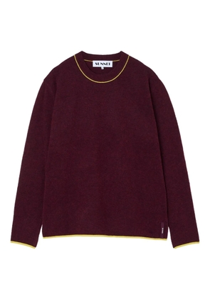 Sunnei round-neck long-sleeve sweater - Red