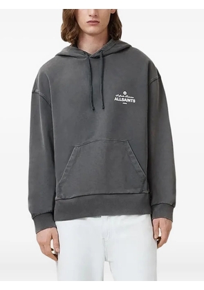AllSaints logo-print hoodie - Grey