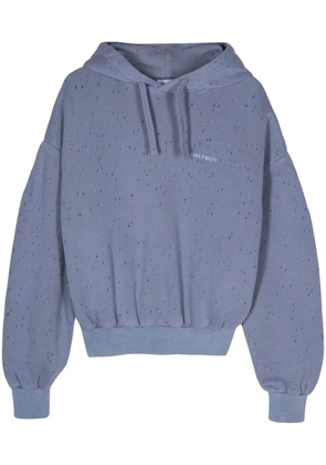 Halfboy logo-print hoodie - Blue