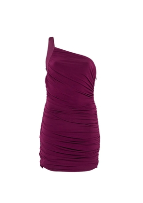 Hervé Léger one-shoulder midi dress - Purple