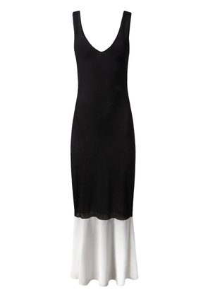 Alejandra Alonso Rojas ruffled-trim dress - Black