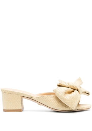 Stuart Weitzman LOVEKNOT 50 block slides - Neutrals