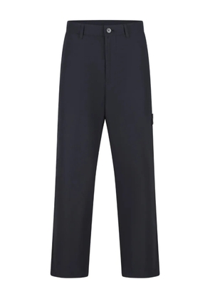 Stone Island patch-pocket cotton trousers - Blue