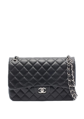 CHANEL Pre-Owned 2019 Double Flap matelassé chain shoulder bag - Black
