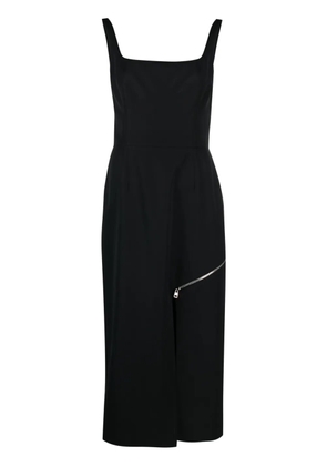 Alexander McQueen zip-embellished midi dress - Black