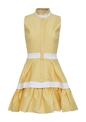 Alexis Natacha stripe-panelled sleeveless dress - Yellow