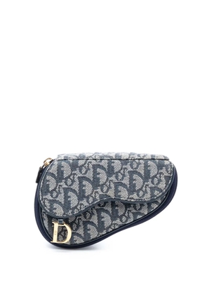 Christian Dior Pre-Owned 2000 Diorissimo Canvas Saddle pouch - Blue