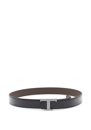 Tod's leather T-buckle belt - Blue