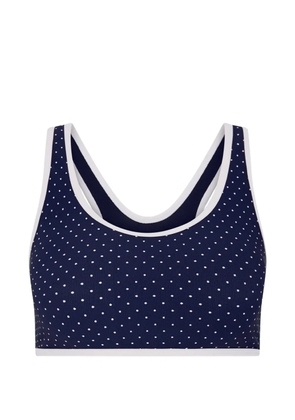 The Upside Spellbound Jade polka-dots racerback sports bra - Blue
