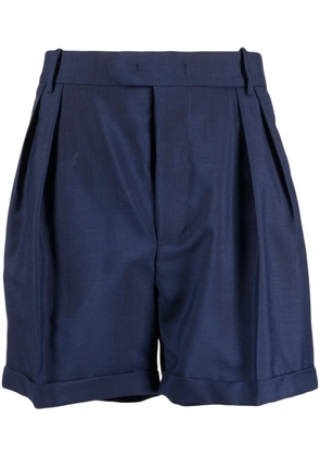 Bally pleated twill tailored shorts - Blue