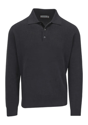 Canali long-sleeve buttoned polo shirt - Grey