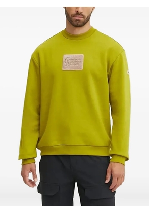 Columbia logo-patch crew-neck sweatshirt - Yellow