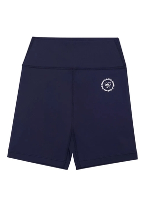 Sporty & Rich logo-print cycling shorts - Blue