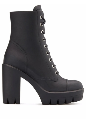 Giuseppe Zanotti Camille lace-up cargo boots - Black