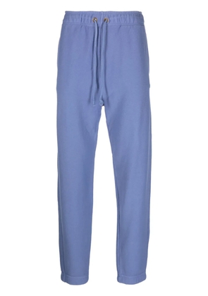 Champion logo-patch cotton-blend track pants - Blue