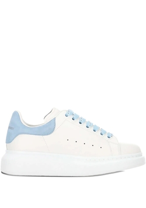 Alexander McQueen contrast larry leather sneakers - White